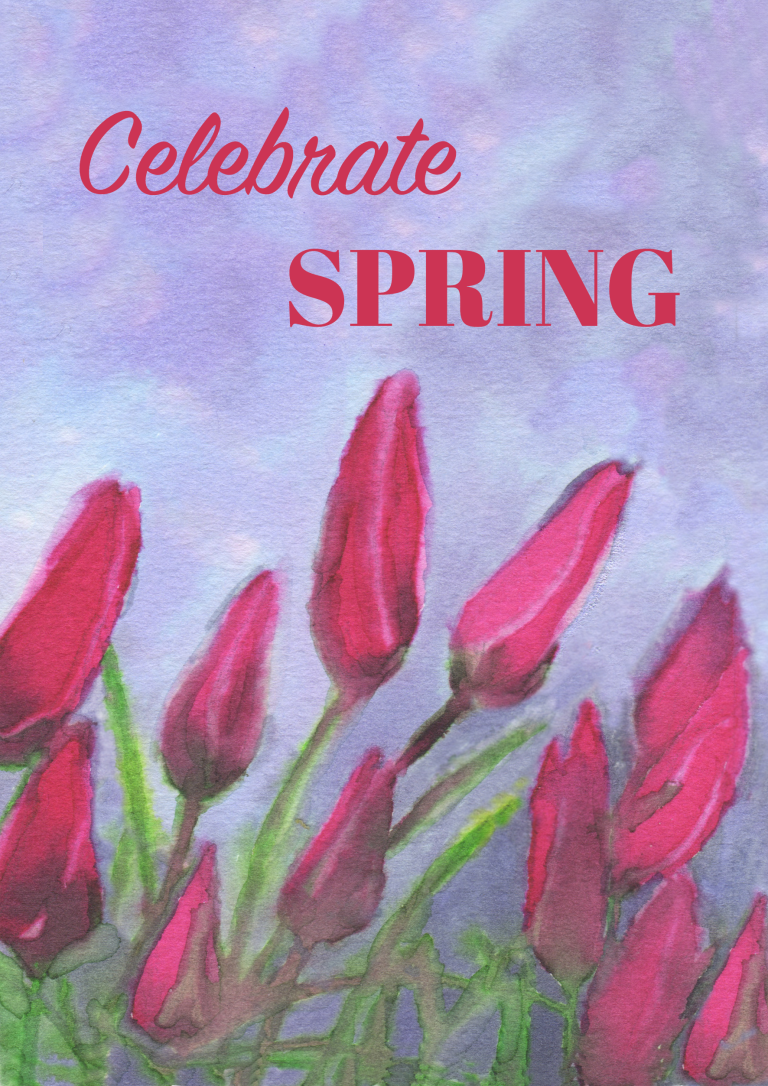 watercolour greeting card